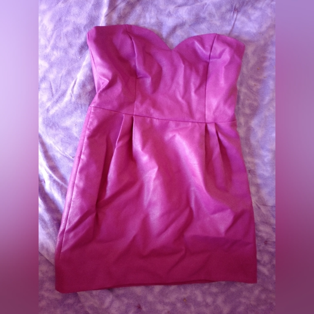 Topshop Magenta Valentine's Day Dress
